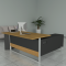 Sr. Executive Table with side rack  Model # TSET-0332