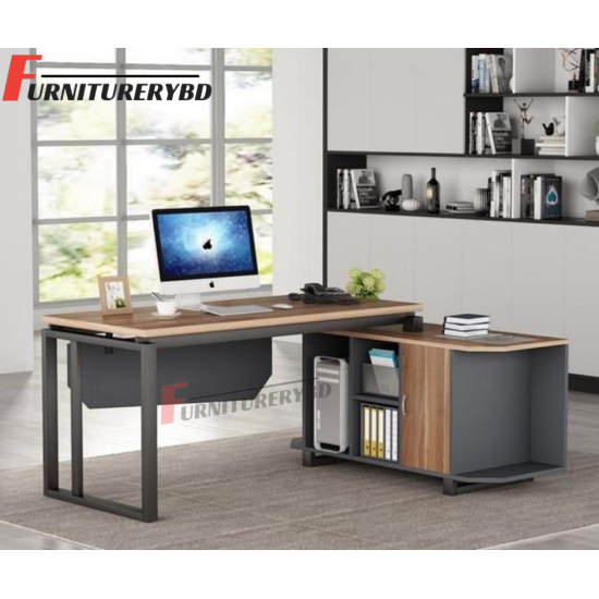 Sr. Executive Table with side rack  Model -TSET-0304