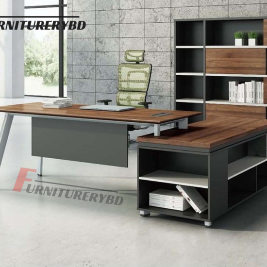 Sr. Executive Table with side rack  Model- TSET-0305