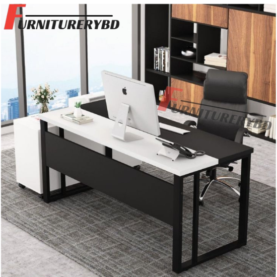 Sr. Executive Table with side rack  Model -TSET-0309