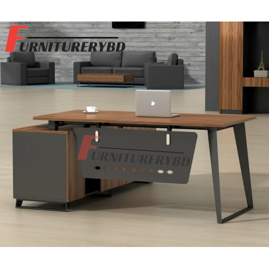 Sr. Executive Table with side rack  Model - TSET-0312