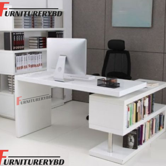 Sr. Executive Table with side rack  Model - TSET-0313