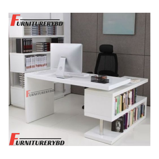 Sr. Executive Table with side rack  Model - TSET-0313