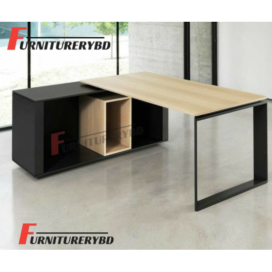 Sr. Executive Table with side rack  Model # TSET-0316