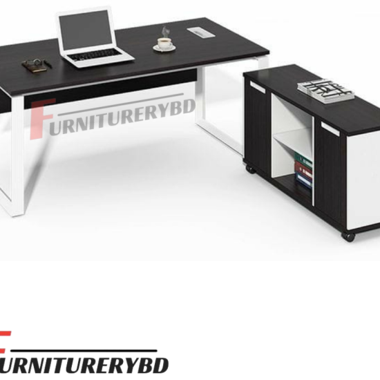 Sr. Executive Table with side rack  Model # TSET-0318