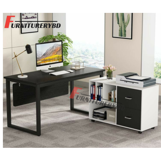 Sr. Executive Table with side rack  Model # TSET-0320