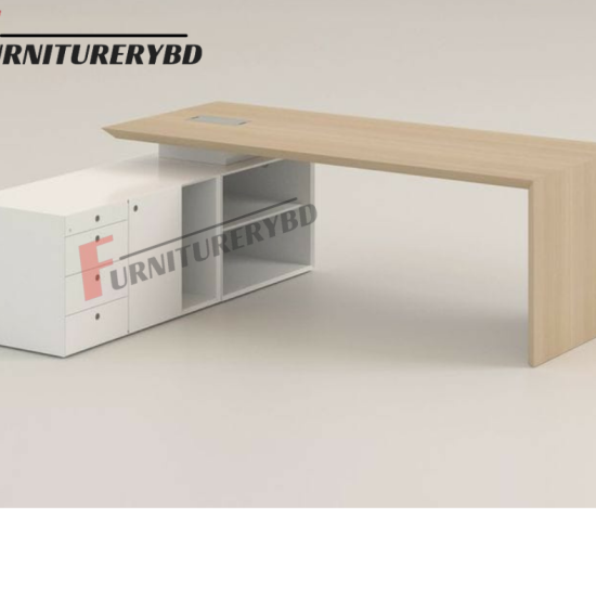 Sr. Executive Table with side rack  Model # TSET-0322