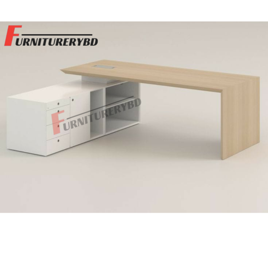 Sr. Executive Table with side rack  Model # TSET-0322