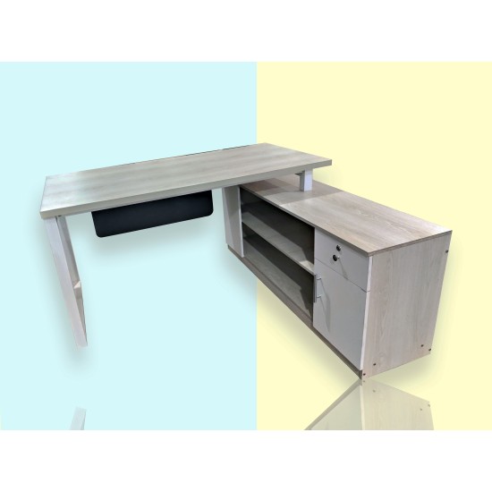 Sr. Executive Table with side rack  Model # TSET-0323