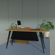 Sr. Executive Table with side rack  Model # TSET-0326