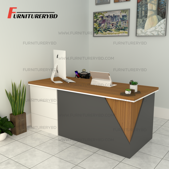 Sr. Executive Table with side rack  Model # TSET-0337