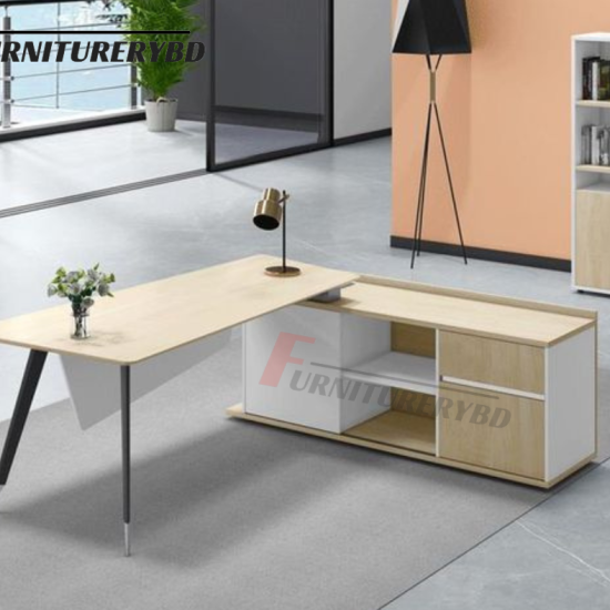 Sr. Executive Table with side rack  Model # TSET-0343