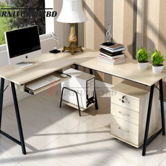 Sr. Executive Table with side rack  Model # TSET-0344