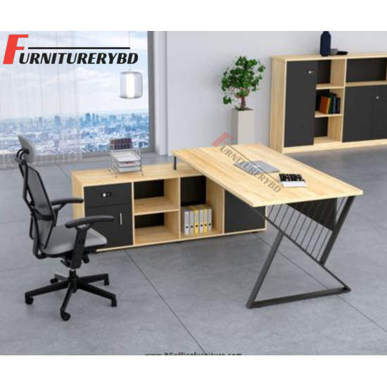 Sr. Executive Table with side rack  Model # TSET-0345