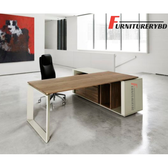 Sr. Executive Table with side rack  Model # TSET-0347