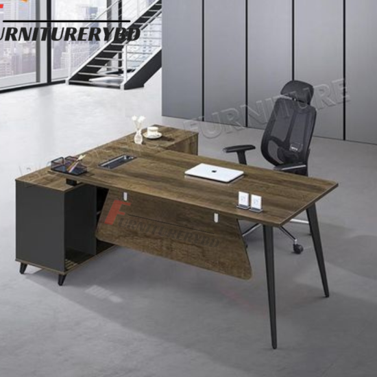 Sr. Executive Table with side rack  Model # TSET-0354