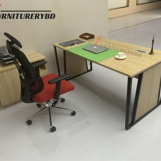 Sr. Executive Table with side rack  Model # TSET-0356