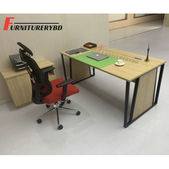 Sr. Executive Table with side rack  Model # TSET-0356