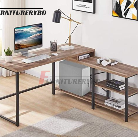 Sr. Executive Table with side rack  Model # TSET-0357